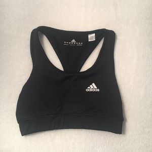 Black adidas sports bra